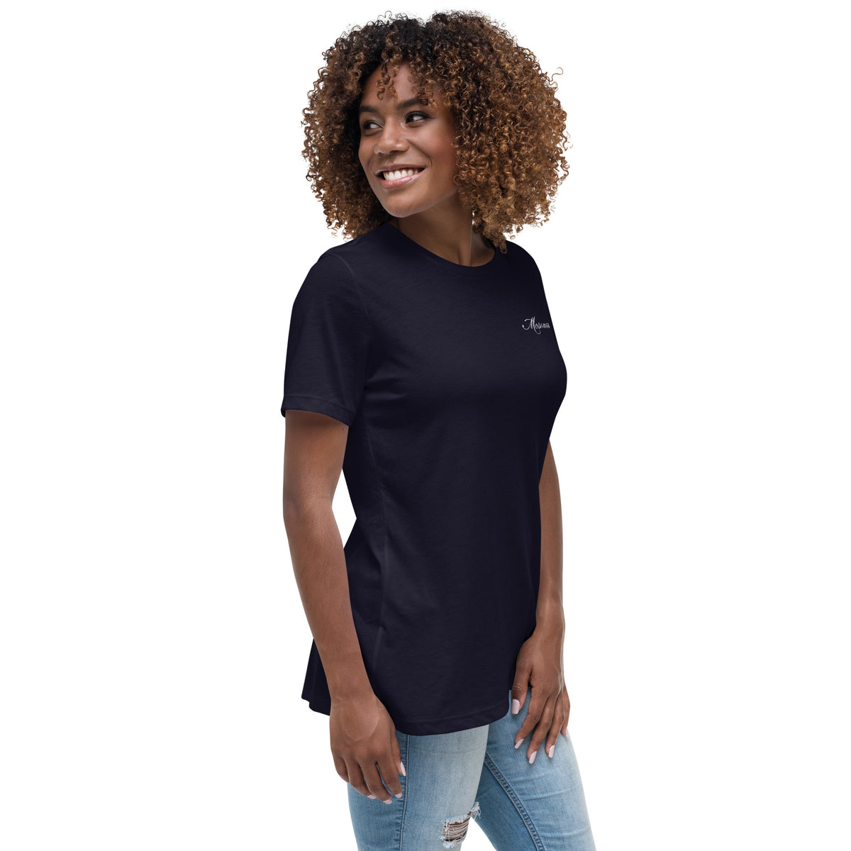 Geborduurd dames T-Shirt - Mesonova #